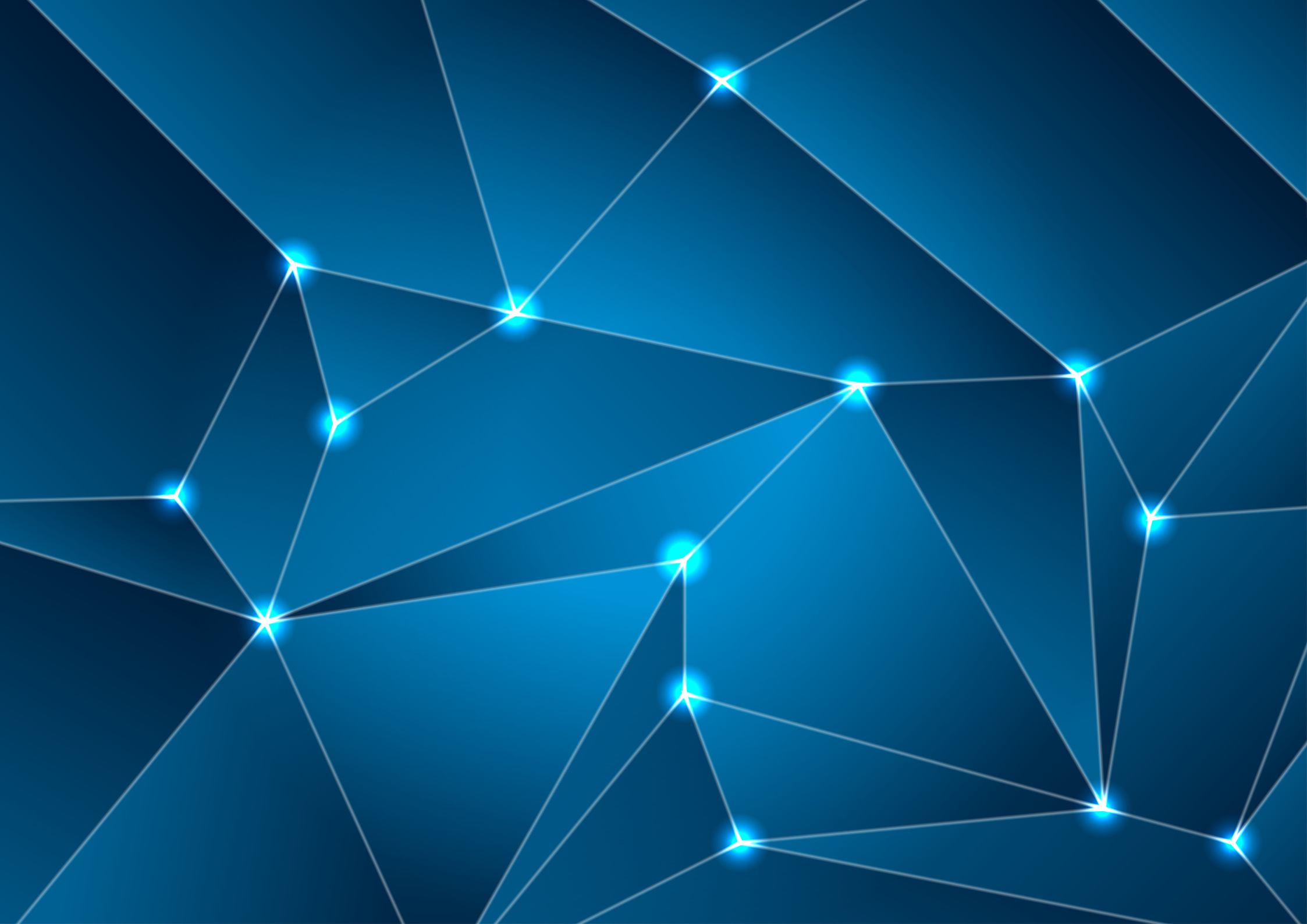 Dark blue tech abstract polygonal background